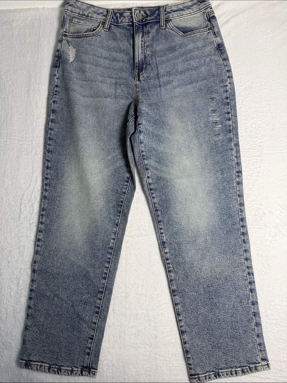 Light Wash Straight Leg Jeans size 12